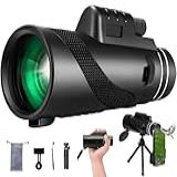 Luneta Telescópica- Monoculo Longo Alcance- Telescópio Monocular De Alta Potência Para Adultos- Telescópio Portátil De Mão- Telescópio Compacto De Observação- 10 X 36