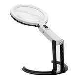 Lupa Aumento Estetica Leitura Eletronica Bifocal Luz Led