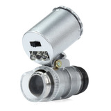 Lupa Aumento Microscópio Miniatura 60x Luz Led Uv Mg9882
