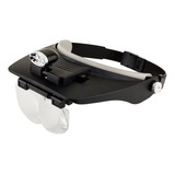 Lupa Cabeça Led Profissional 4 Lentes Solver Slc 1009