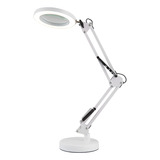 Lupa Com 40 Led De Bancada Lente Monofocal Com Aumento De 8x