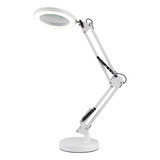 Lupa Com 40 Led De Bancada Lente Monofocal Com Aumento De 8x