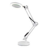 Lupa Com 40 Led De Bancada Lente Monofocal Com Aumento De 8x