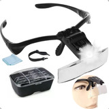 Lupa De Cabeça Óculos Profissional Com Luz Led 5 Lentes De Aumento Dentista Design Sobrancelha Extensionista De Cílios Joalheiro Esteticista Técnico Em Eletrônica Relojoeiro Ortopedista Manicure