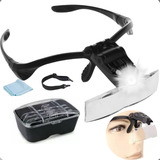 Lupa De Cabeça Teoliver Óculos Profissional Luz Led 5 Lentes Aumento Design Sobrancelha Extensionista De Cílios Dentista Joalheiro Esteticista Ourives Técnico Em Eletrônica Microscopista Ortopedista