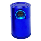 Lupa De Diamante Ampliando Gravuras Redondas Mesa Azul