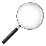Lupa De Mão 65mm Aumento Para Leitura Observação Bancada