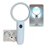 Lupa De Mão Zoom 3x Com Led Leitura Estética Profissional