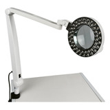 Lupa Luminaria Led Com Apoio De Mesa Ultra 5 Estética Estek