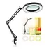 Lupa Luminária Ring Light Aumento De 10x Com Led Regulável  Articulável  Base E Garra Para Mesa   Marca Lorben