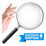 Lupa Mão Profissional Leitura Estetica Grande Lente Aumento