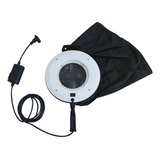 Lupa Mão Slim Duo Luz Branca Wood Bivolt Alum Estetica Estek