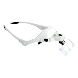 Lupa Oculos De Cabeca Led Profissional 5 Lentes E Estojo
