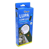 Lupa Profissional De Aumento C Lâmpada 75mm