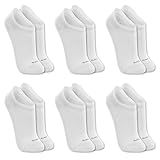 LUPO Kit 6 Pares Meia Soquete Sapatilha Invisível Esportiva Algodão Unissex Adulto 6 Branco 37 40