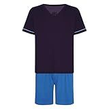 LUPO Pijama Infantil Algodão Camiseta E Short Masculino Azul Marinho 10
