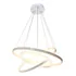 Lustre 3 Anéis Led Arcos Pendente Moderno 89w Luxo Cor Prata Estrutura Prateado 110v/220v