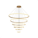 Lustre 6 Aneis Sala
