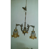 Lustre Antigo Bronze 3 Braços