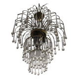 Lustre Antigo Cristal Pingente Gota De Chuva 153