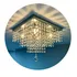 Lustre Bel De Cristal Legítimo K9 30x30 Cm Sala De Jantar Estar Cor Prateado 110v/220v Brilho De Cristal