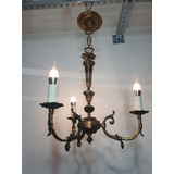 Lustre Bronze Estilo Candelabro Com 03