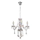 Lustre Candelabro De Cristal Legítimo France Nice 3 Braços E14 Cristal Champagne Voltagem 110V 220V