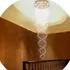 Lustre De Cristal Espiral Duplo Base 50 Cm 1,50 Até 2,15 Met