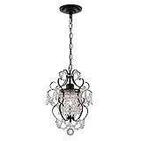 Lustre De Cristal Lustre Pequeno Vintage Cristais Lustre Elegante Antigo K9 Pingente De Cristal Luz Ajustável Pendurado Luminária De Teto Para Quarto Meninas Armário Fazenda