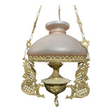 Lustre De Teto Antigo Em Bronze Modelo Guarisse