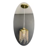 Lustre Dourado Pendente Lina