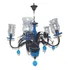 Lustre Imponente  Azul Vidro Vintage Quarto Sala Cozinha