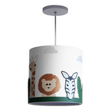 Lustre Infantil Pendente Safari