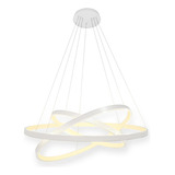 Lustre Led Moderno Pendente Anéis 3 Arco Aro 110v 220v Revomax Cor Branco