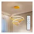 Lustre Led Moderno Pendente Anéis Led 89w 3 Arcos C/controle
