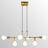 Lustre Luminária Pendente Moderno Jabuticaba Dourado