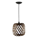 Lustre Luminária Pendente Utron Junco Copo Apple 26cm Cores Cor Palha 110v 220v bivolt 