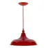 Lustre Luminária Pendente Utron Prato Bedd Estilo Retrô 32cm Cor Vermelho Translúcido 110v/220v (bivolt)
