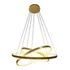 Lustre Para Sala Pendente Moderno Led Arcos Dourado 89w