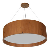 Lustre Pendente Adrilustres Em Madeira Redondo Imbuia 60cm