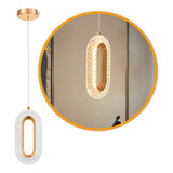 Lustre Pendente Anel Oval