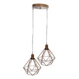 Lustre Pendente Aramado Duplo