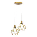 Lustre Pendente Aramado Duplo