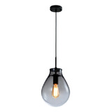 Lustre Pendente Caju Vidro Âmbar Bronze E Conhaque 30x25