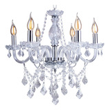 Lustre Pendente Candelabro Cristal