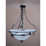 Lustre Pendente Com Cupula Murano Branco