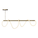 Lustre Pendente Corda 95cm Dourado 60w 3 000k Biv