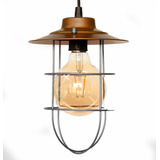 Lustre Pendente Industrial Retro