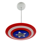 Lustre Pendente Infantil Capitao America Heroi