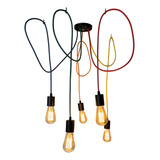 Lustre Pendente Infantil Colorido Modelo Aranha